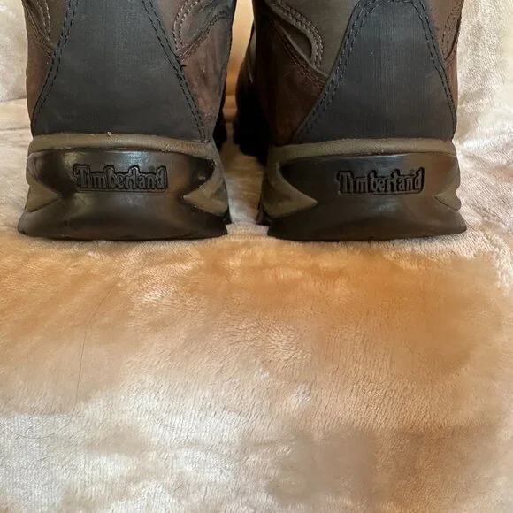 Timberland Mt Maddsen Men's Wide Waterproof Mid Hiking Boots Dark Brown Mens 13W - Picture 9 of 15